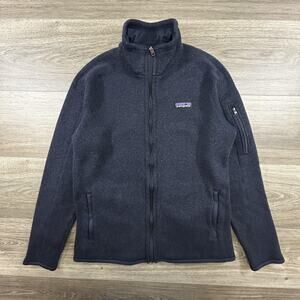 Patagonia Better Sweater Fleece Jacket Mens Medium Navy Full Zip Knit Outdoors